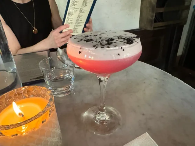 Great Atmosphere. Lots of Vegetarian Options. Food okay.