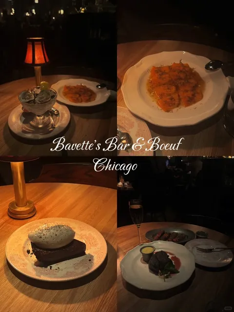 A Hard-to-Get Chicago Steakhouse with Super Cute Dessert Illustrations