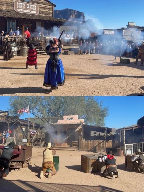 🇺🇸 Near Phoenix | Old West Gold Town & Live Gunfight Show!