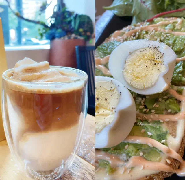 Boston's super awesome coffee shop | The coconut latte is delicious