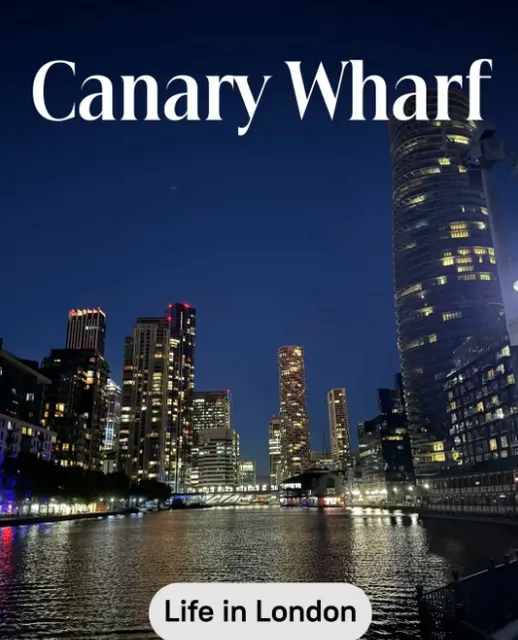 🇬🇧 Exploring Canary Wharf in London 🌃
