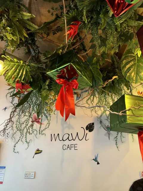 Coffee Shop Full of Christmas Spirit