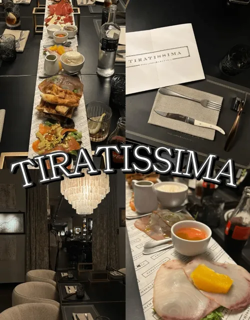 The ultra-long platter, a specialty of Tiratissima