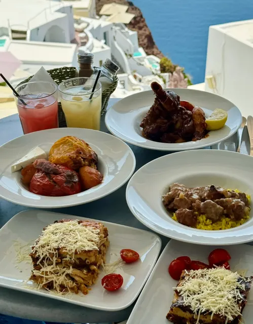 Santorini Oia Must-Try Greek Restaurant with Stunning Caldera Views!