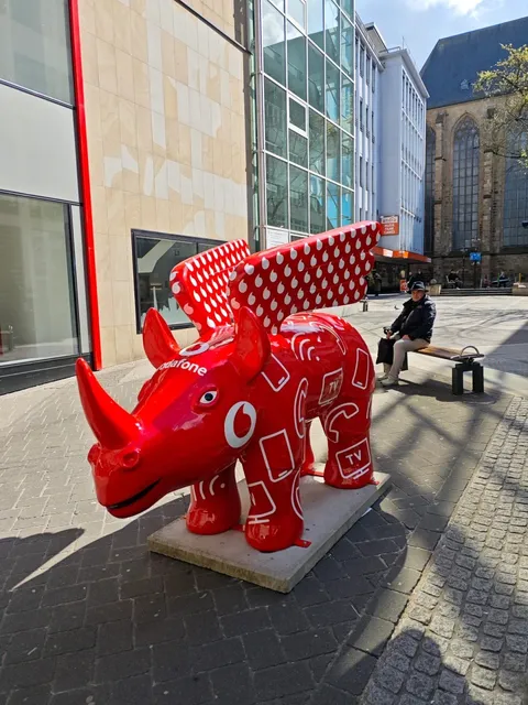 🇩🇪 Dortmund’s Flying Rhinos: A Whimsical Street Art Invasion 🦏✨