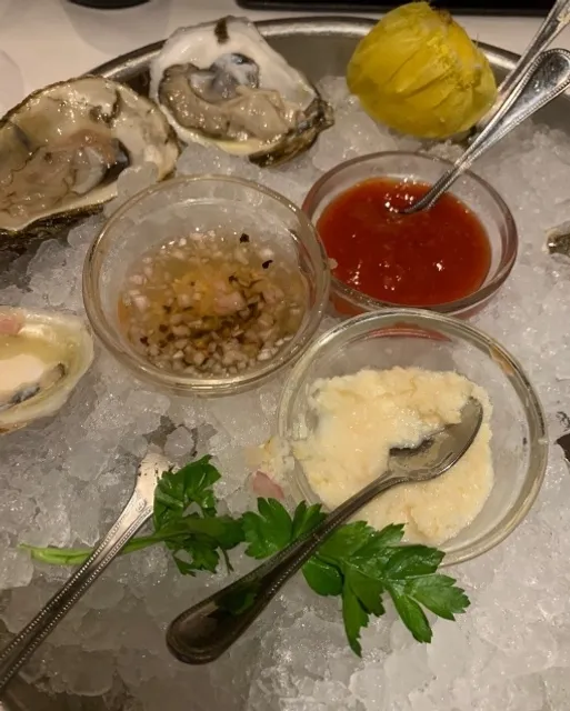 A Hearty Dinner at a Seafood Restaurant!