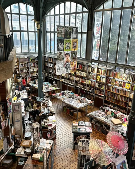 ✨Welcome to the La Halle Saint-Pierre Bookstore in France 📚