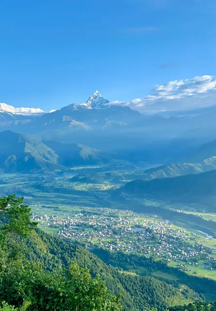 Nepal Pokhara|Fishtail Peak and  sun rise