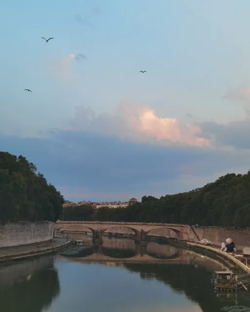 Admire a Tiber River Sunset in Rome