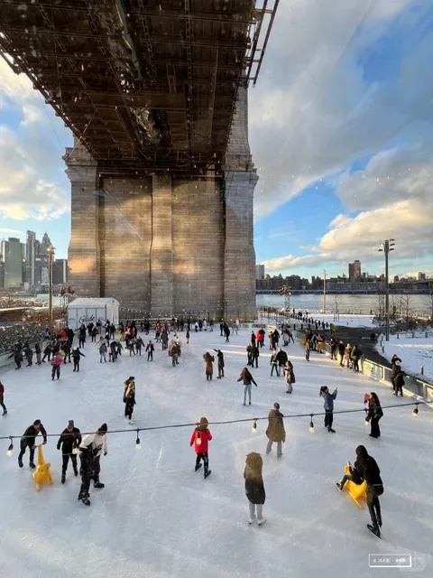 Absolutely stunning Dumbo ice skating rink 🎫 Just $15💲