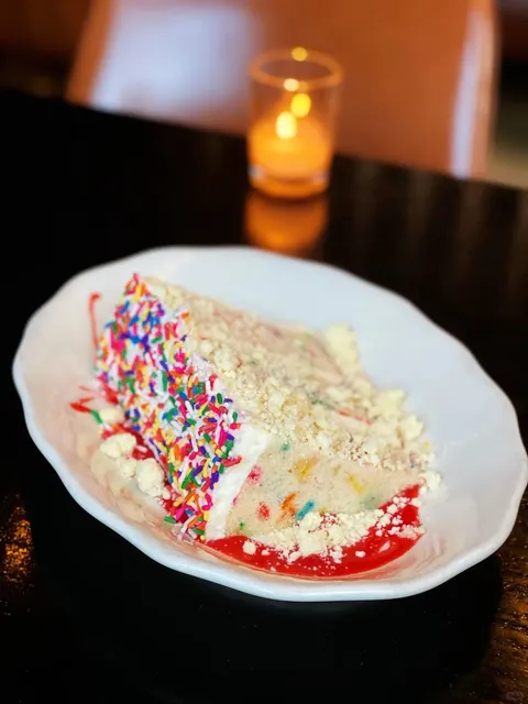 The Secret Happiness of Fried Cheese and Colorful Cake