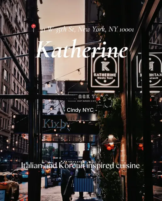 🍽️ Katherine | Italian and Korean Inspired Cuisine NYC 🍽️