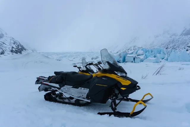 Snowmobiling to See Glaciers in Alaska🏍️❄️