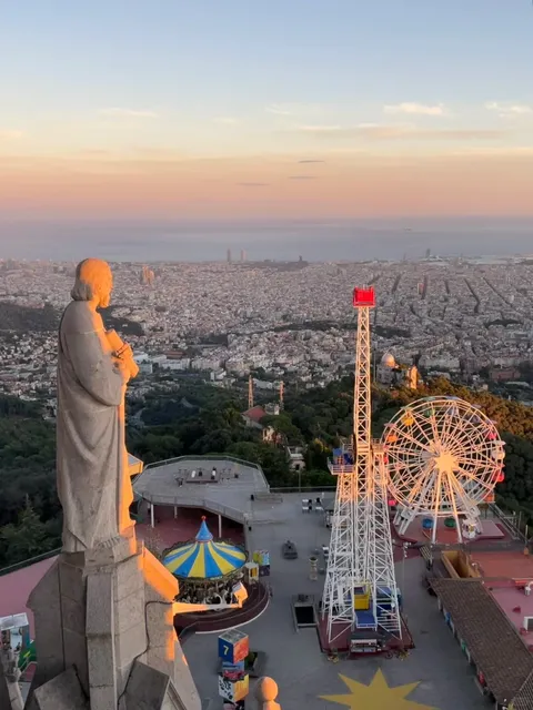Sunset at Tibidabo, Barcelona