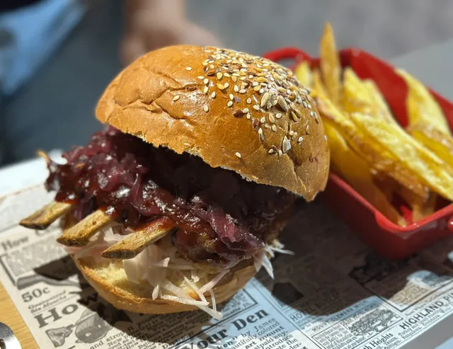 Zgz super delicious pork rib burger 🍔