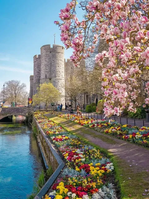 Step Into a Medieval Fairytale Town Bursting with Blooms!  