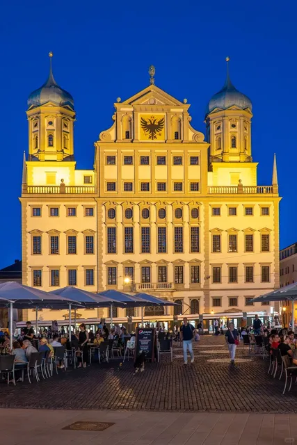 🇩🇪 Augsburg’s Blue Hour: When the City Wears Twilight Like Silk 🌌