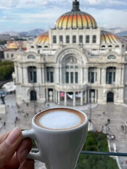 Finca Don Porfirio | Café with Palace of Fine Arts View