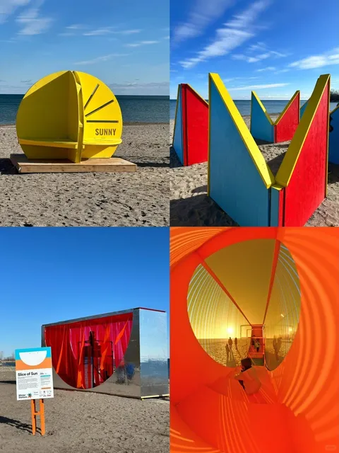 🇨🇦 Toronto | Winter Stations Art Exhibition by the Shore ❄️🎨