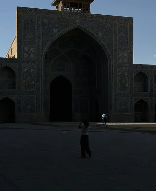 🌟 Afternoon Light and Shadow in the Persian Mosque📍 Isfahan, Iran