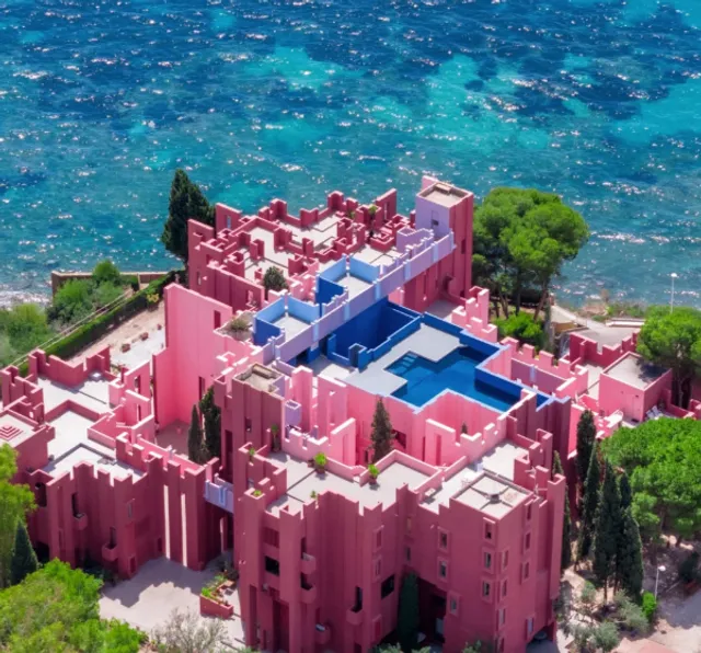 A fairy tale maze on the edge of a cliff