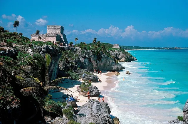 🇲🇽 Cancún Day Trip: Tulum Ruins + "Cenote Azul" (Blue Cenote) 🔍🌴