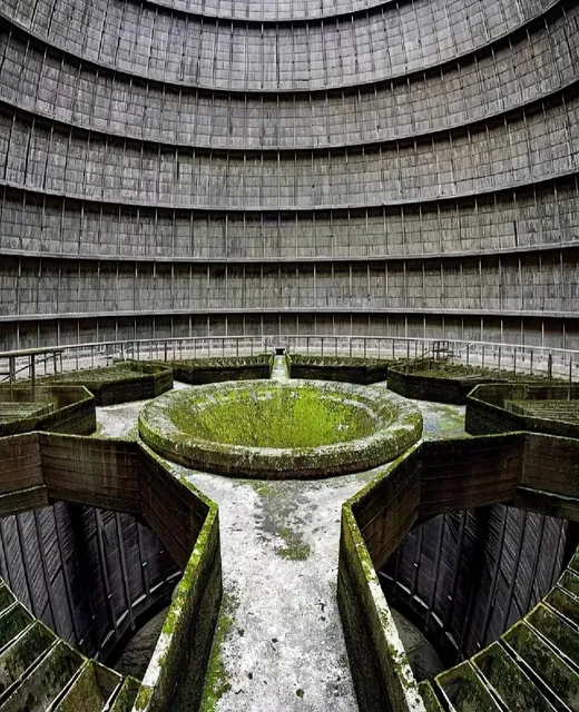 Brussels Adventure: Cooling Tower of a Nearby Coal-Fired Power Plant 