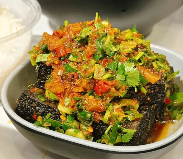 I had delicious stinky tofu from Changsha in Boston!