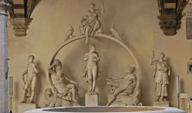 The Medici family's hall of sculptures.