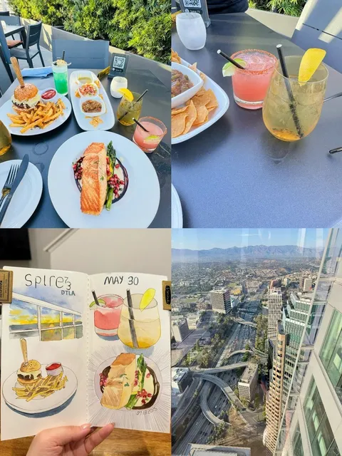 Los Angeles｜DT Rooftop Bar & Restaurant Spire 73 🌆✨