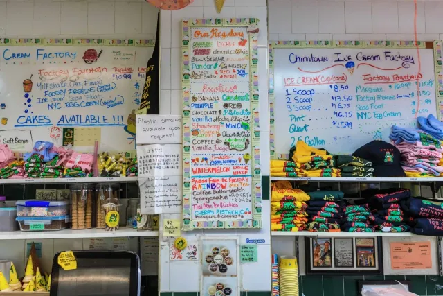 The ice cream is delicious and the flavors are so interesting