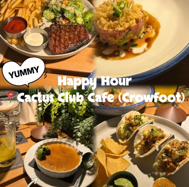 Cactus Club Cafe Happy Hour | Calgary's Best After-Wind Down Spot 🍸✨