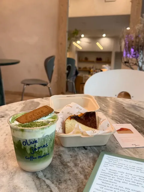 LA｜Olive & James ☕️ Japanese Matcha & Basque Cheesecake