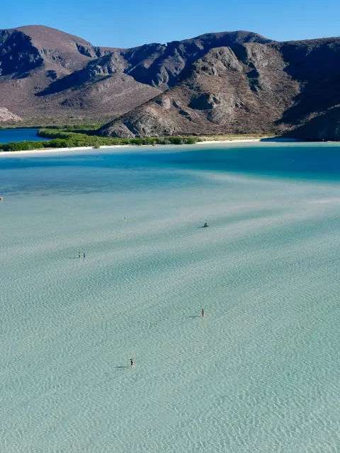 The Most Beautiful Beach in Los Cabos 🩵 Swim until the sea turns blue