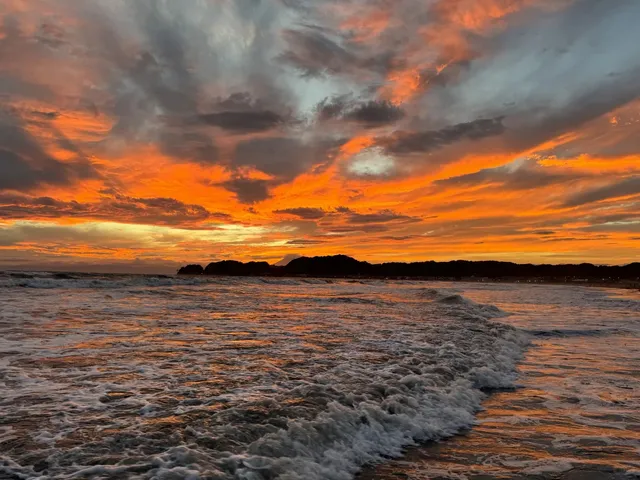 🌸🌺🌿🍃 Encountering the Most Beautiful Sunset by Kamakura Sea 🌸🌺🌿