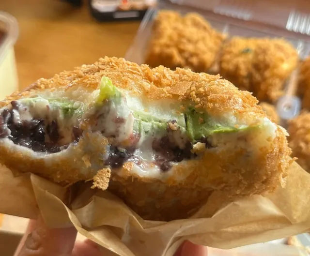 🤩 Taro Matcha Mochi & Pork Floss Little Cake!