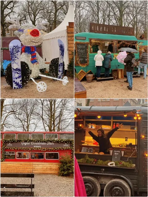 🎄 The colorful balls at the Christmas market are so cute!