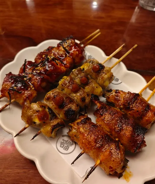 In a izakaya in São Paulo, Brazil, the thick - cut stuffed ox tongue i