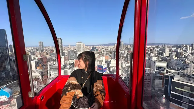 Osaka's HEP FIVE Ferris Wheel 🎡