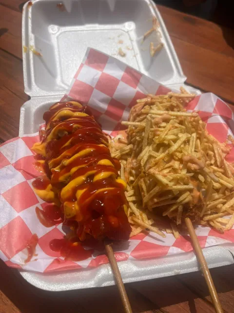 Delicious Korean Corn Dogs in Miami! 🌭