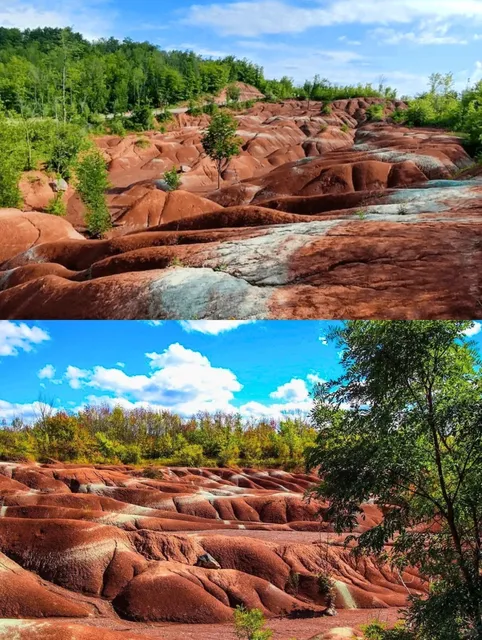 🇨🇦 ​​Toronto’s Mars-Like Wonder: Cheltenham Badlands!​​ 🚀🌌