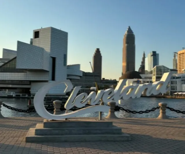 🌅 Cleveland Script Sign | The Iconic Lakefront Photo Op