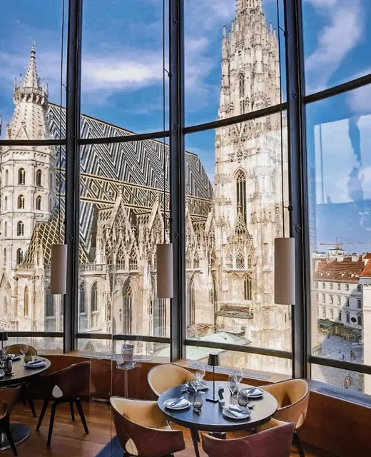 Vienna ⛪️ Breathtaking Church-View Restaurant with Stunning Views! 