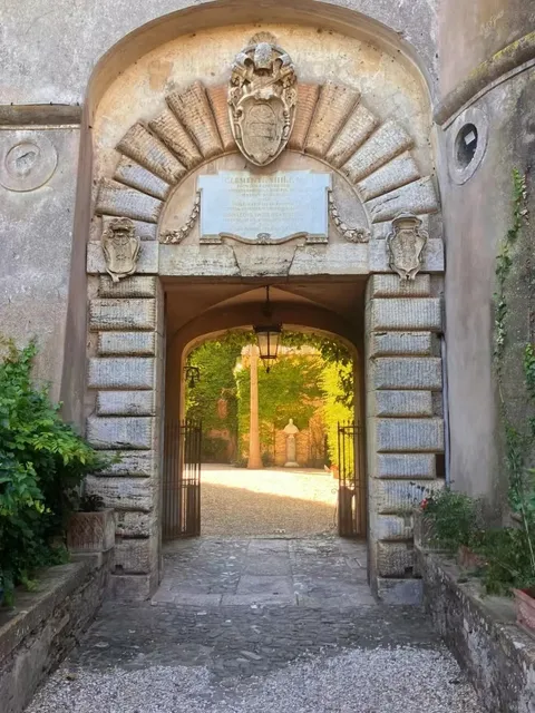 Seaside Castle with Ocean-View Gardens in the Roman Countryside