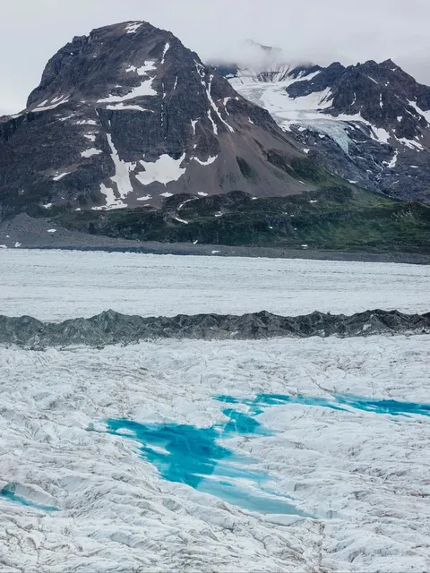 Swimming in a Glacial Pool in Alaska