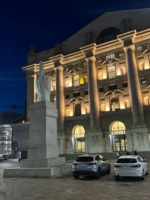 Abstract scenic spots in downtown Milan