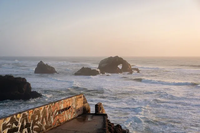 🌅 Sutro Baths at Golden Hour