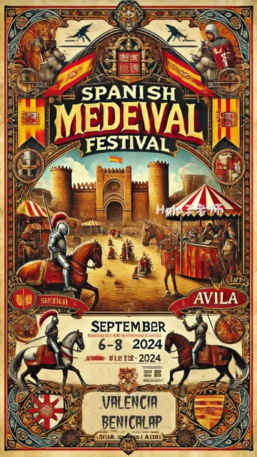 Valencia, Spain 🇪🇸 Medieval Festival Market Activity in Mid-Septem