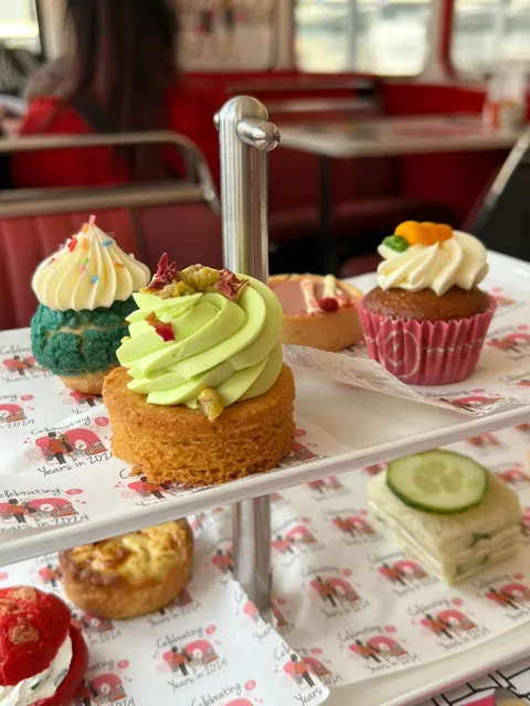 🥒🚌☕ Cucumber Sandwiches, a 1960s Red Bus & Earl Grey Tea