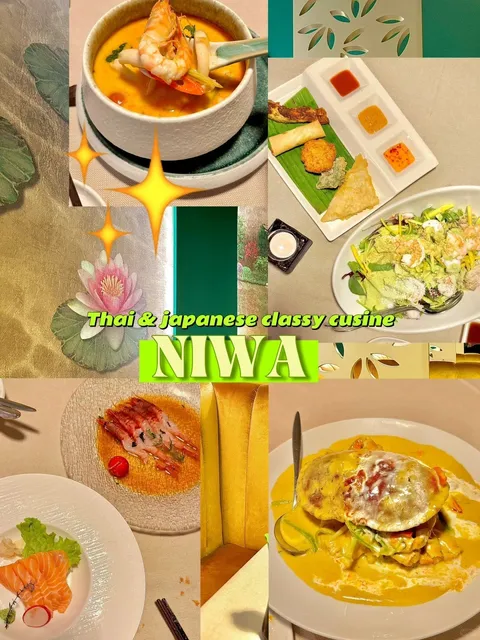 Can you believe this restaurant serves both Thai and Japanese cuisine!